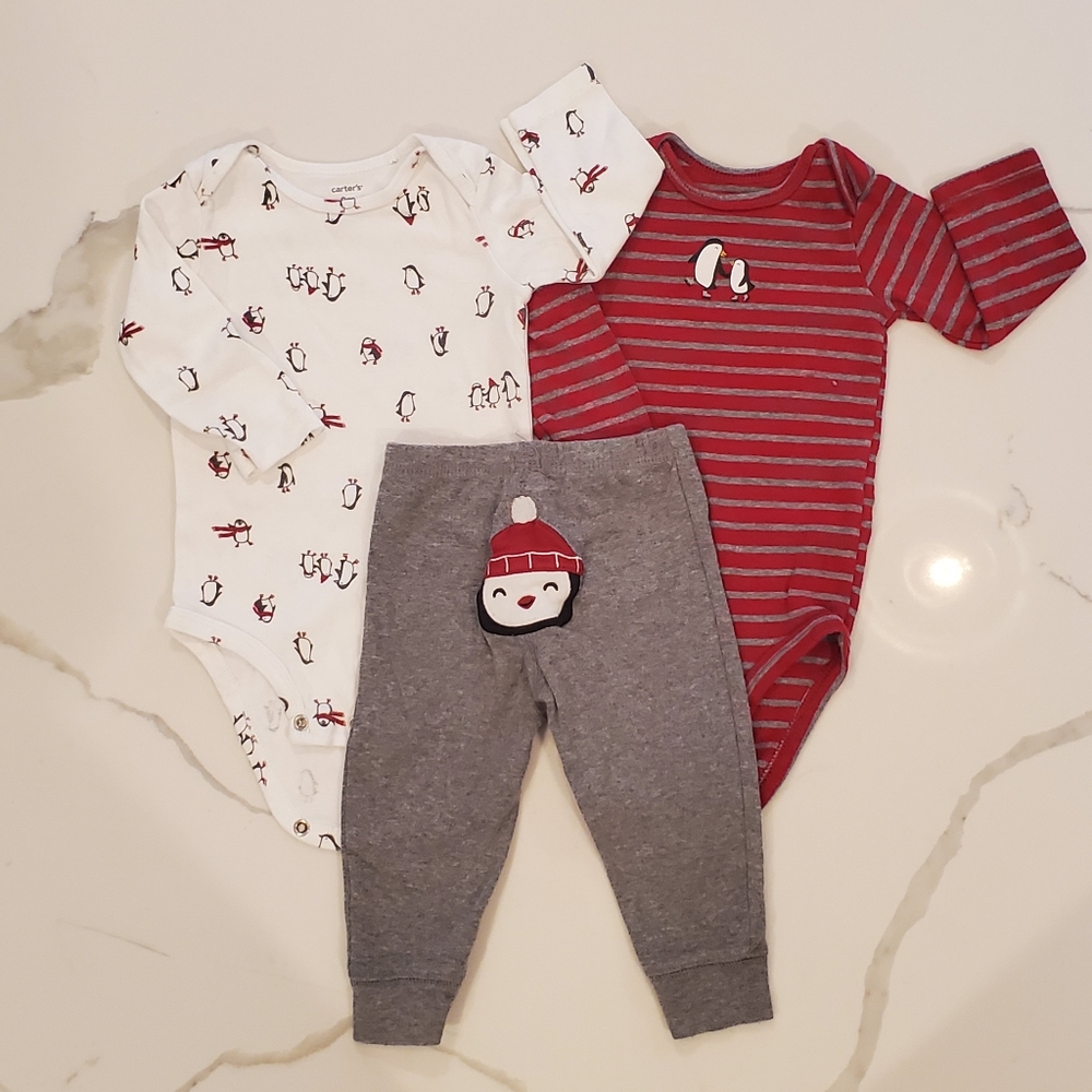 Little Penguin Baby Outfit Set